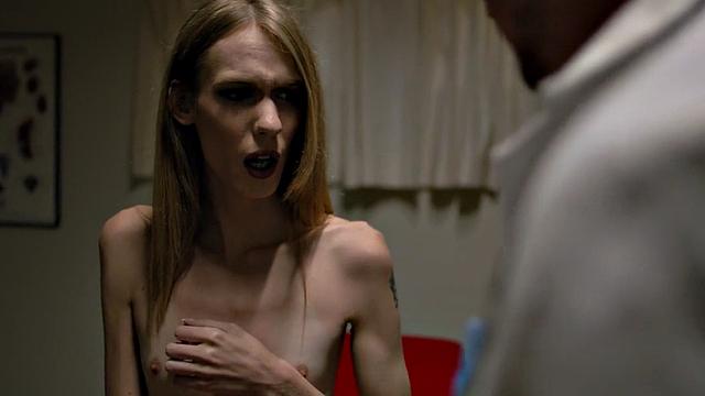 Skinny teen with small tits gets barebacked by doctor in medical room