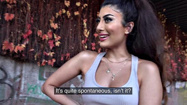 Brunette Indian chick nailed hard in basement