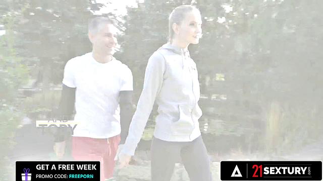 21 SEXTURY - Blonde Teen Ivi Rein Takes Deep Anal After Her Run