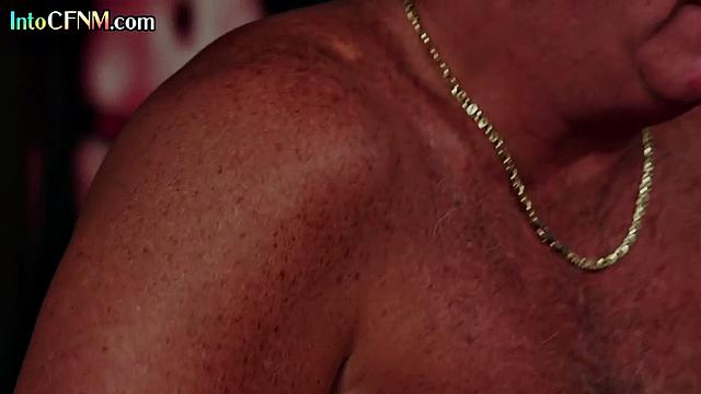 Horny CFNM bitches tease DILF