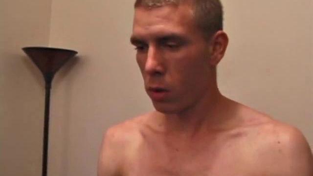 Richard Conelli strokes his thick cock and moans with pleasure