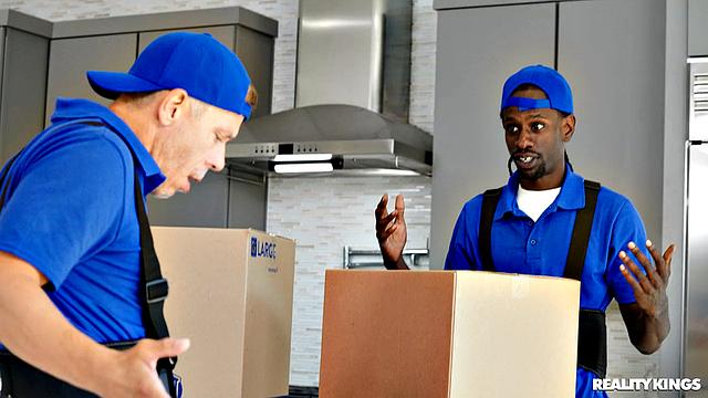 Annoyed Girlfriend Fucks Moving Guy