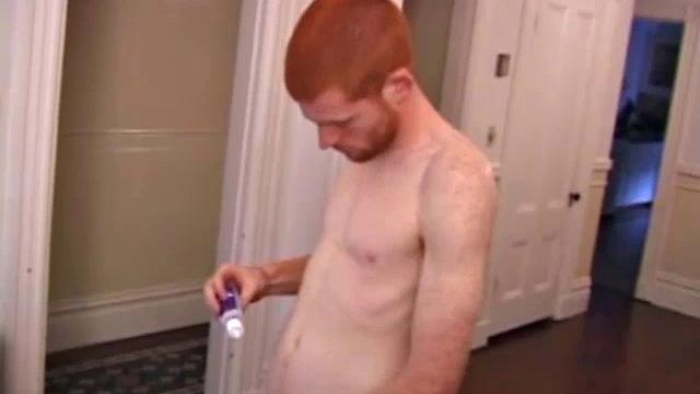 Cute young Tristian gets naked and lubes his swelling cock. He delivers a hot stroke show, edging himself several times. Once he's reached that special moment, this sexy twink pumps his cum load out on a glass table.