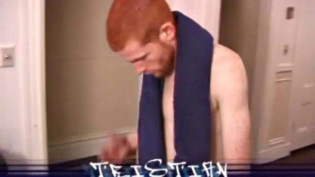 Cute young Tristian gets naked and lubes his swelling cock. He delivers a hot stroke show, edging himself several times. Once he's reached that special moment, this sexy twink pumps his cum load out on a glass table.