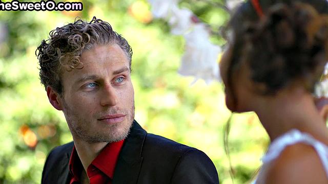 Petite Asian babe by her man