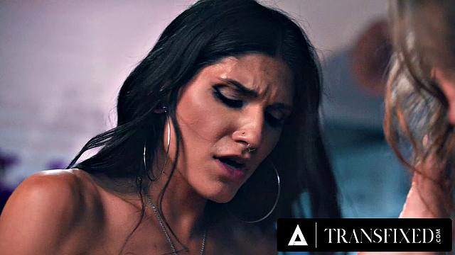 TRANSFIXED - Zariah Aura and Gray Perrier Trick Blindfolded Bride Into 3-WAY At Party!