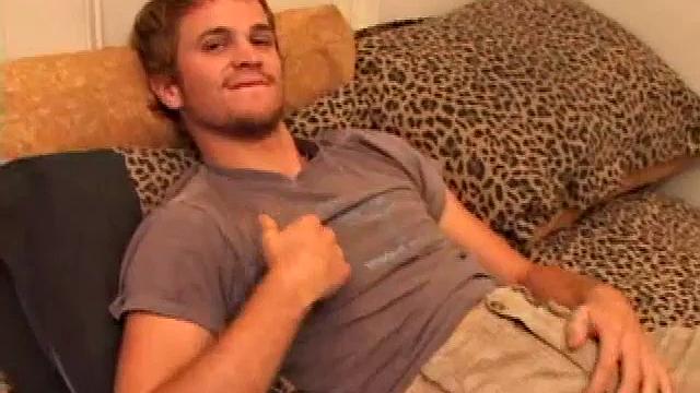 Zach Peters Stroking His Meat