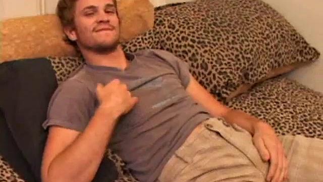Zach Peters Stroking His Meat