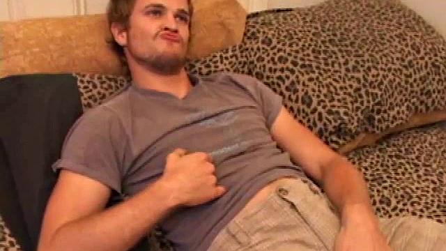 Zach Peters Stroking His Meat