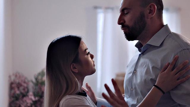 Asian stepdaughter pleasing stepdad with her tight muff