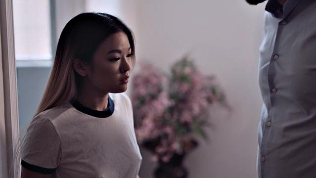 Asian stepdaughter pleasing stepdad with her tight muff