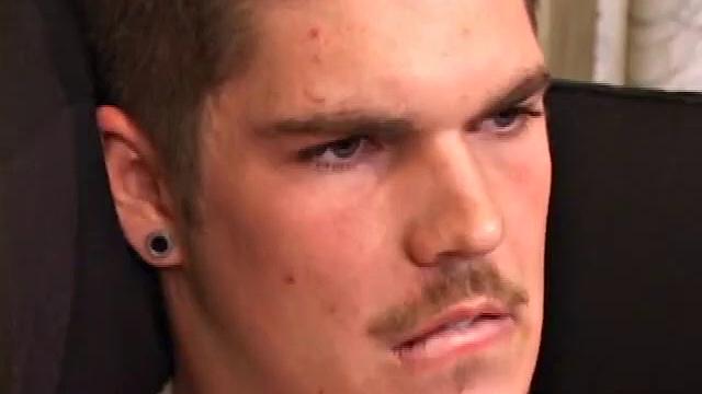 Lucky strips naked and begins jerking off for the camera. For added stimulation, he slides a finger in his ass and gets down to some serious stroking. After giving his cock a good workout, Lucky shoots a massive cum load.