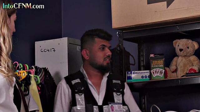 CFNM babes deepthroating a guy