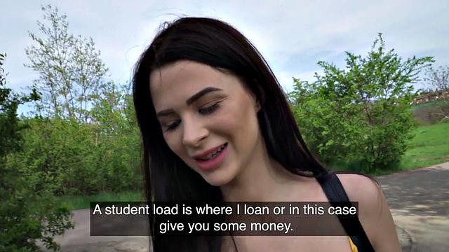 Picked up skinny nympho fuck in POV for extra cash