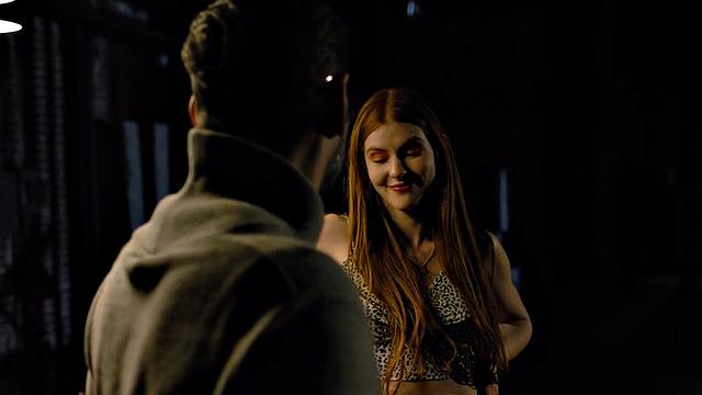 Redhead inked stepdaughter fucks stepdad on pool table