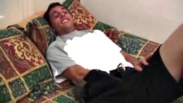 Silver Jacks Off With Toy