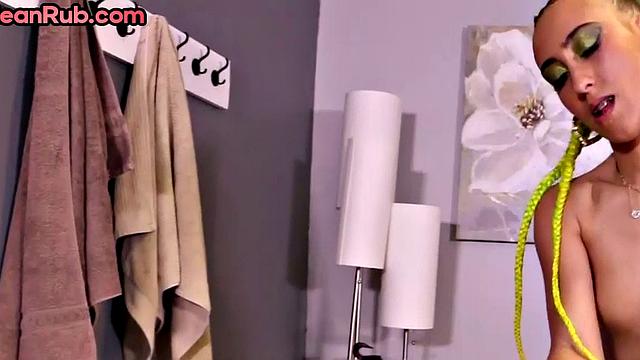 Mean masseuse teasing and playing