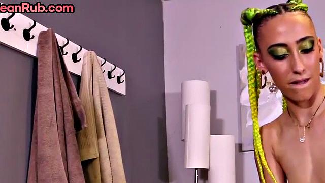 Mean masseuse teasing and playing