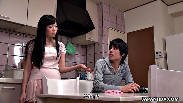 Yuma Miyazaki gets her stepbrother's cum in pussy