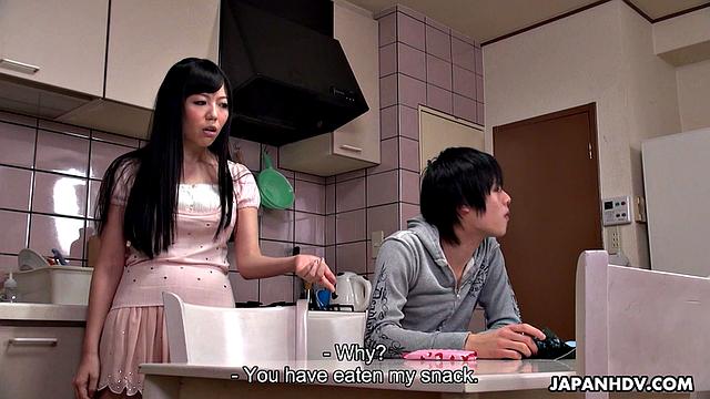 Yuma Miyazaki gets her stepbrother's cum in pussy