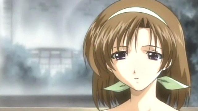 Anime babe plowed while bound