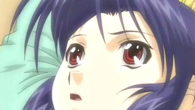 Anime babe plowed while bound