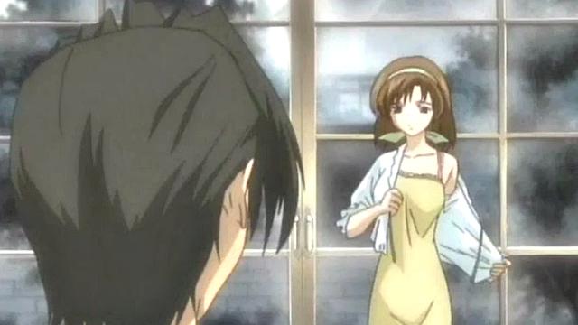 Anime babe plowed while bound