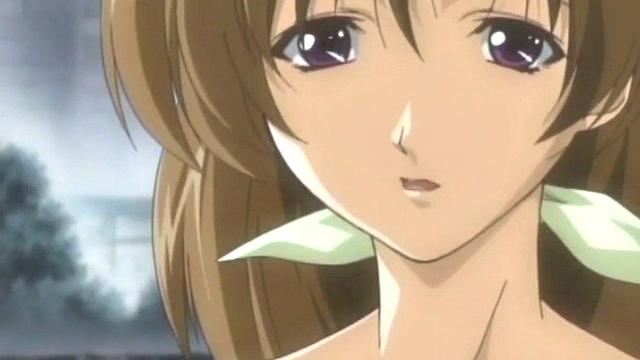 Anime babe plowed while bound