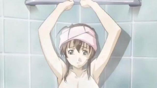 Anime babe plowed while bound