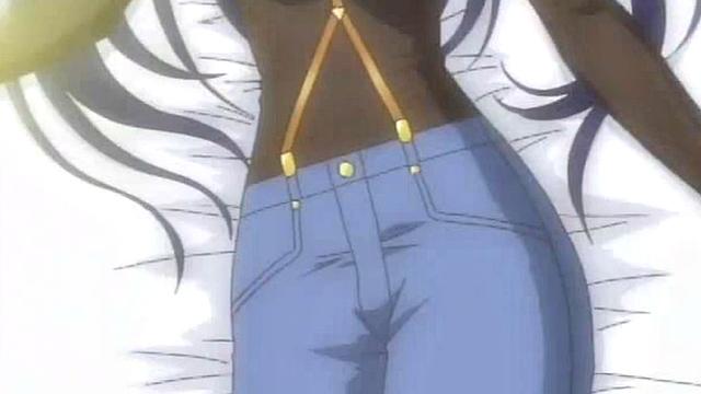 Anime babe plowed while bound