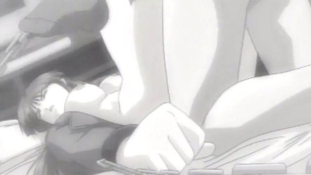 Anime babe plowed while bound