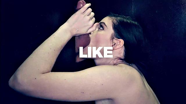 GloryholeSecrets - Split Tongued Babe Loves Sucking Cock At The Gloryhole