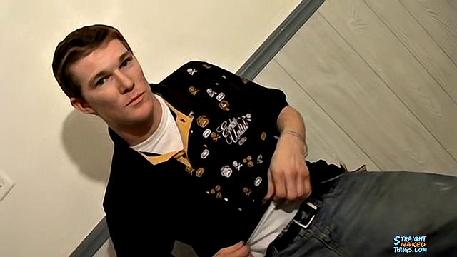 Straight Ginger Guy's Naked Cum Covered Audition - Lee Barstow