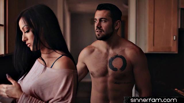 Stunning stepmom fucked hard by stud