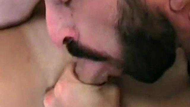 German stud fucks asshole in threeway with gay partners