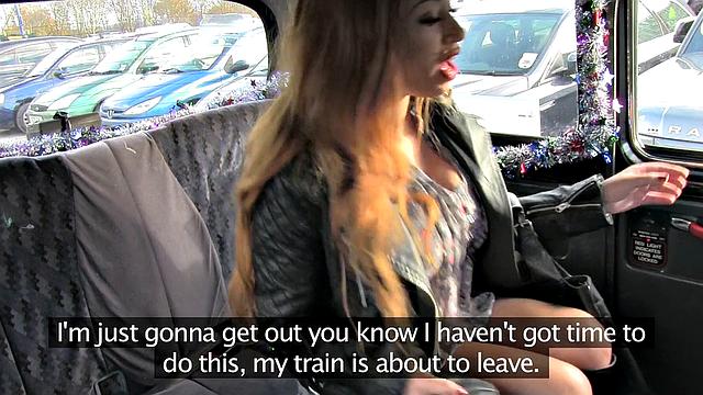 Cabbie Drives Luscious Beauty Into The Woods And Fucks Her