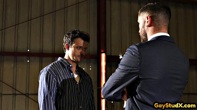 Horny stud drilling his twink slut