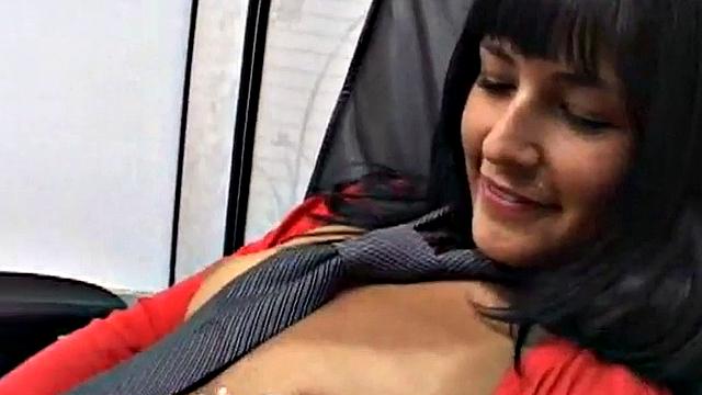 Mandy solo masturbates