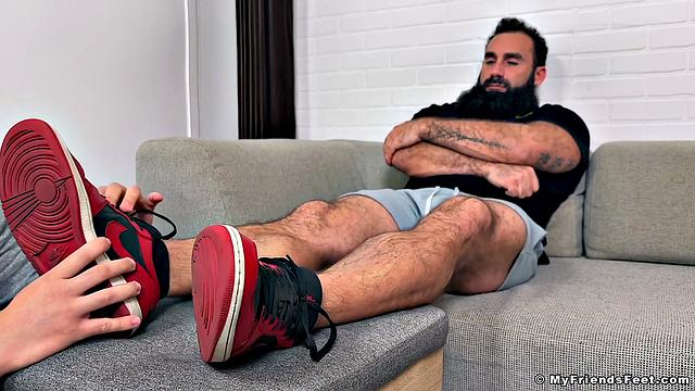 Jaxtons' Wide Feet Worshiped - Jaxton