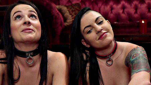 Bondage sub toyed and assfucked in kinky group