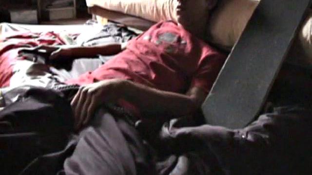 Jayden Parks his skateboard and lies down in front of the camera to begin his jerk off. Getting to his favorite spot, he begins rubbing himself, before releasing his hard dick.