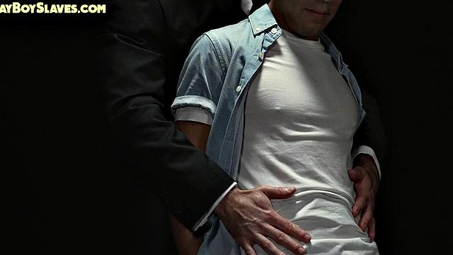 Sub oiled twink assdrilled by DILF after dildoing