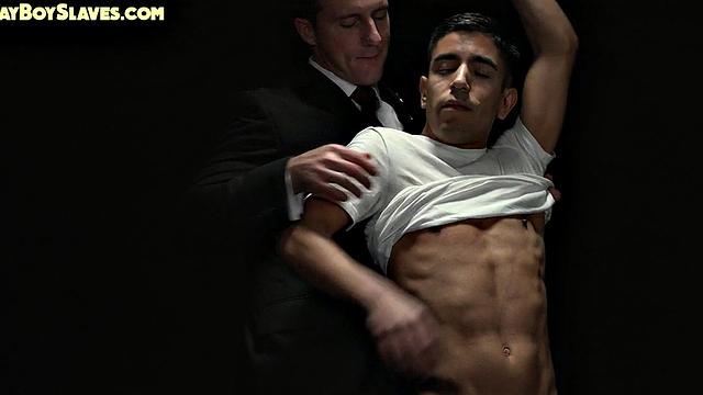 Sub oiled twink assdrilled by DILF after dildoing