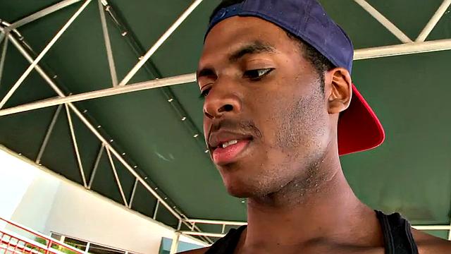 Real ebony thug assdrilled by white pervy