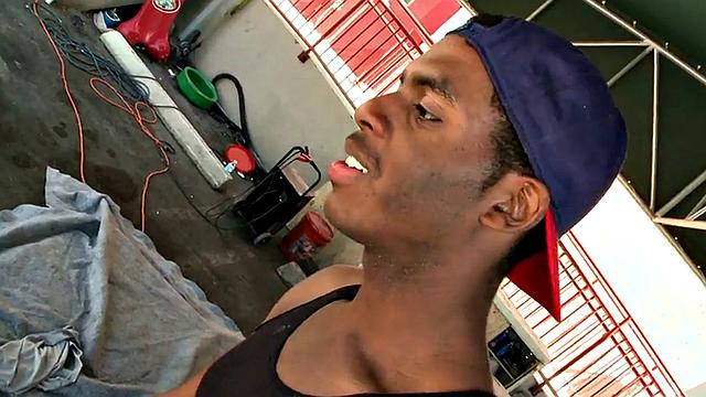 Real ebony thug assdrilled by white pervy