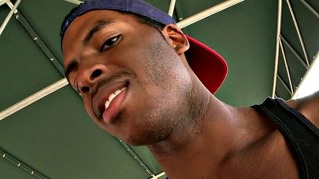 Real ebony thug assdrilled by white pervy