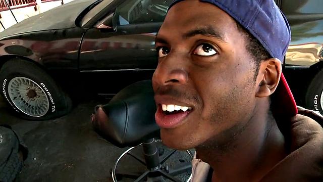 Real ebony thug assdrilled by white pervy