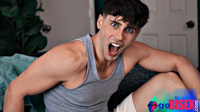 Bisex bigass slut pleases 2 lucky guys