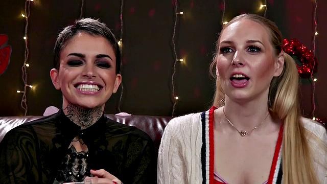 Inked Mistress Fingering and Toying her Submissive