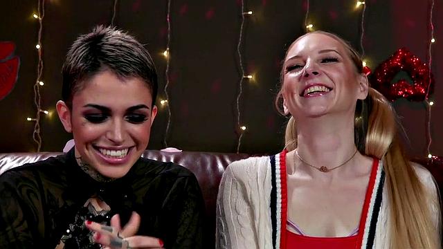 Inked Mistress Fingering and Toying her Submissive